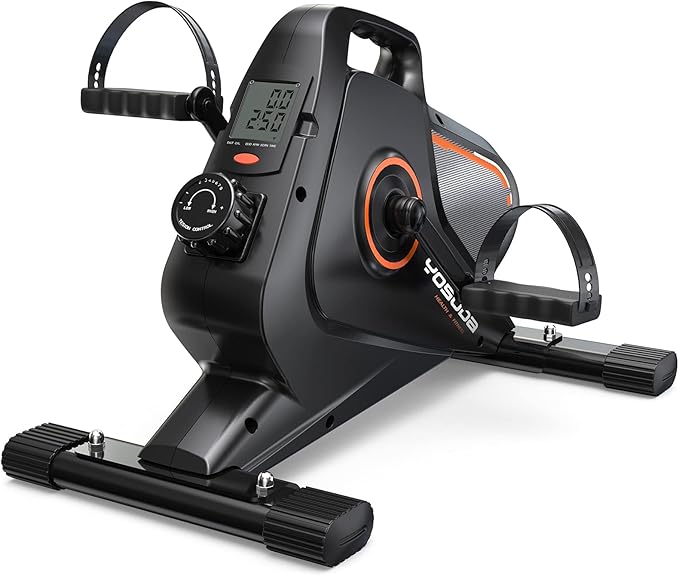 YOSUDA Under Desk Bike Pedal Exerciser - Magnetic Mini Exercise Bike for Arm/Leg Exercise, Desk