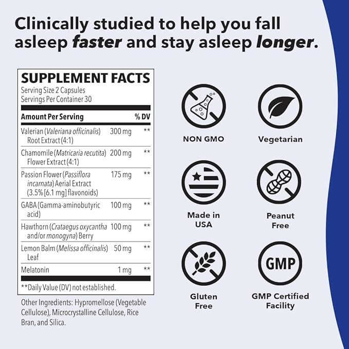 LifeSeasons Rest-ZZZ - Natural Sleep Support Supplement - Fall Asleep & Stay Asleep - Calms Nervous