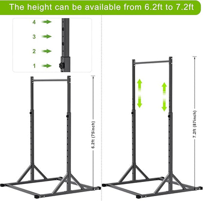 SELEWARE Adjustable Pull Up Station, Multifunction Pull Up Bar, Fully Welded, 500 lbs Capacity