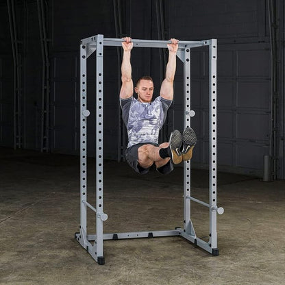 Body-Solid Powerline Adjustable Power Rack - 18-Level Strength Training Heavy-Duty Steel Frame with