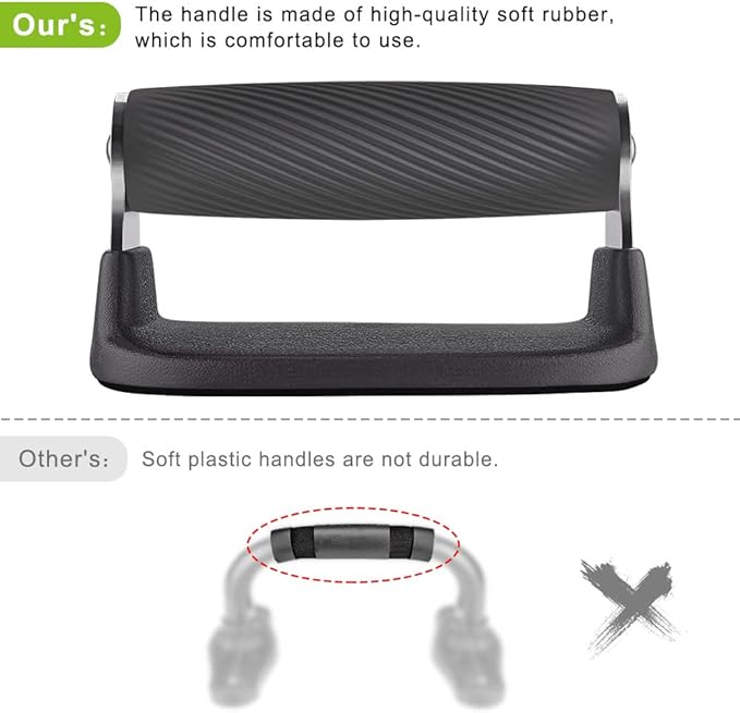 BeneLabel Push Up Bars, Pushup Stands, Anti-Slip Soft Plastic Push Up Handles, Bottom Anti-Slip
