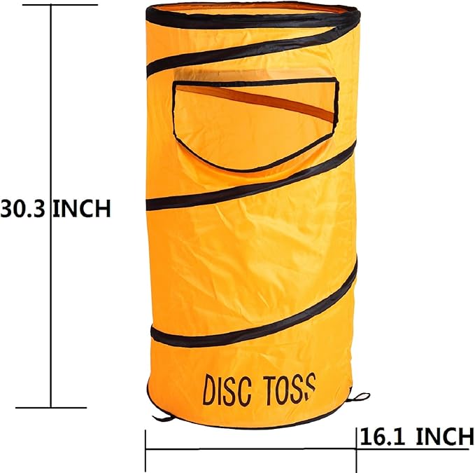Folding Disc Toss Game Set - Flying Disc Toss Dunk Game Set - Includes 2 Disc Targets with Bean Bag