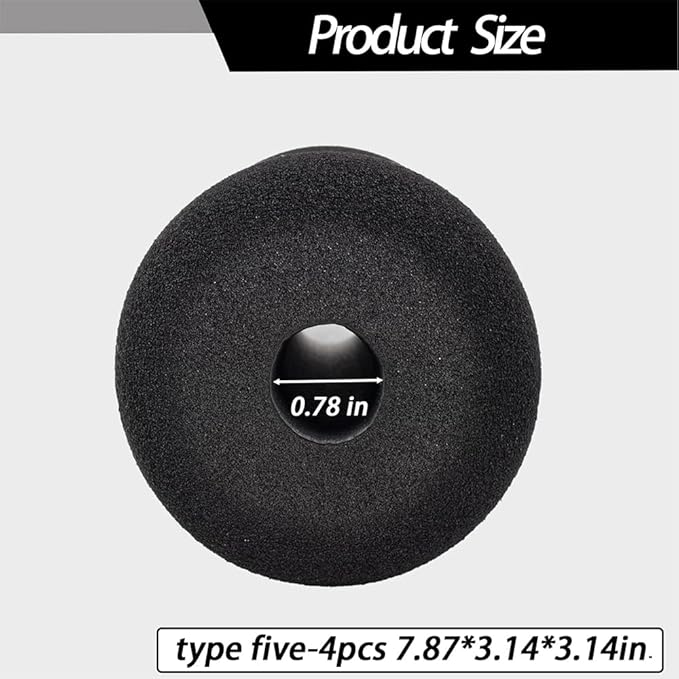 Foot Foam Pads Rollers(7.87in*3.14in*3.14in) for Exercise Machine, Inversion Table, Workout Bench