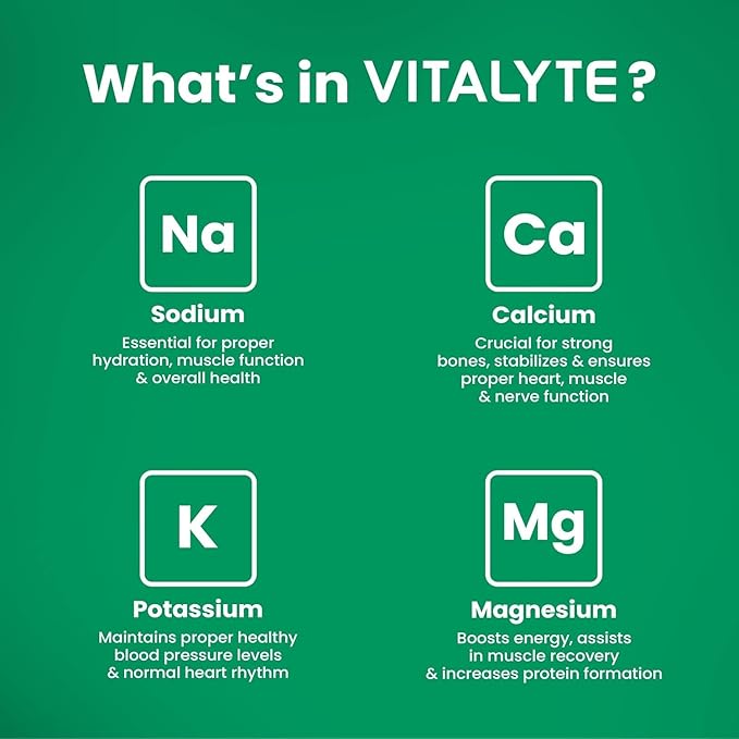 Vitalyte Electrolyte Powder Drink Mix, Isotonic Electrolyte Hydration Mix, Bulk Case Pack (12 Pack