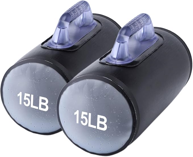 Water Dumbbells, Water Filled Training Dumbbells, Travel Weights Set, Adjustable Weights to 4-30
