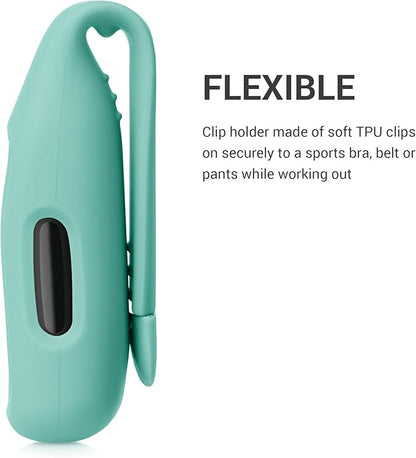 kwmobile 2X Clip Holders Compatible with Fitbit Inspire 3 / Inspire 2 / Ace 3 - Clip-On Holder