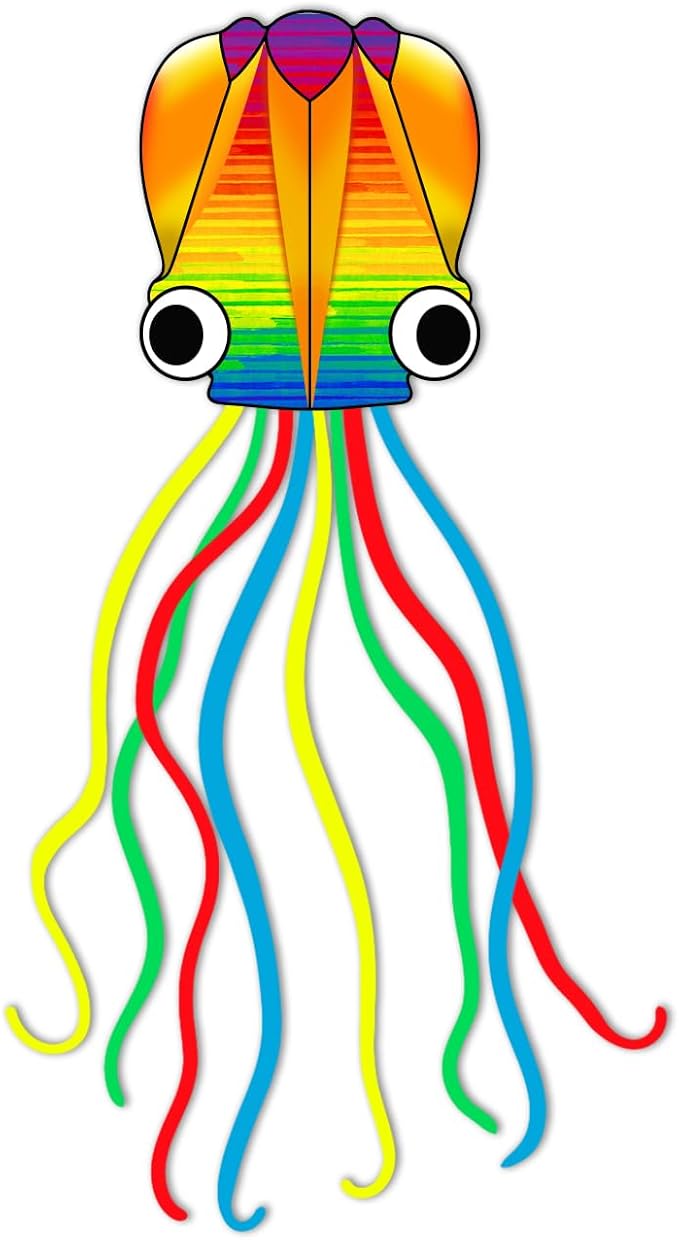 Xida Octopus Kite for Kids Ages 4-8, Professional Kites for Beginners and Adults, Easy to Fly Beach