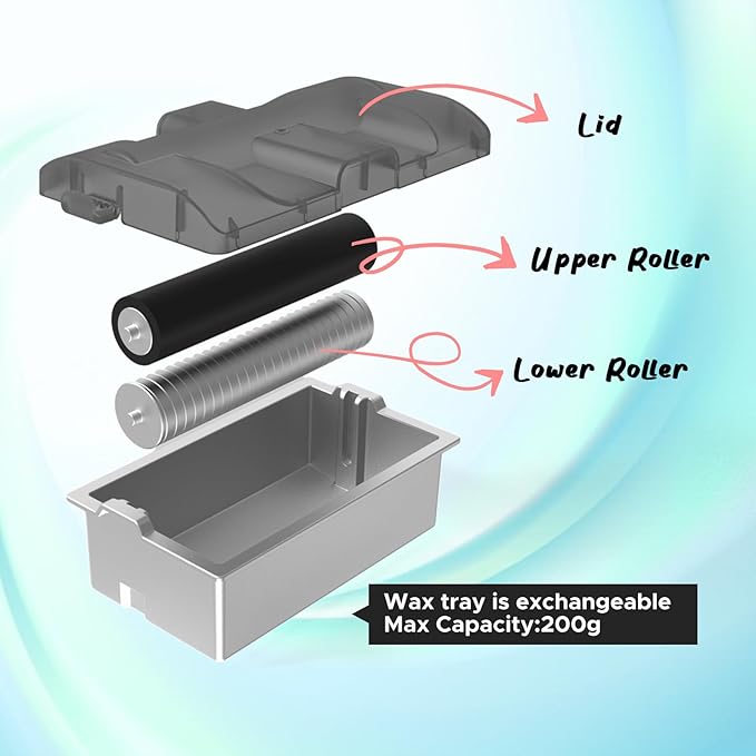 XCMAN Alpine Nordic XC Ski Digital Roller Waxing Machine - Detachable Wax Tray - Double Roller