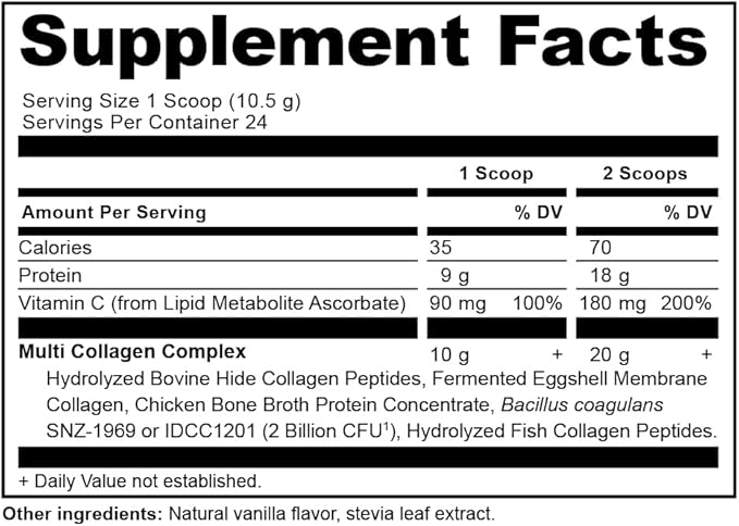 Ancient Nutrition Collagen Peptides Powder, Multi Collagen Protein, Women & Men, Vitamin C