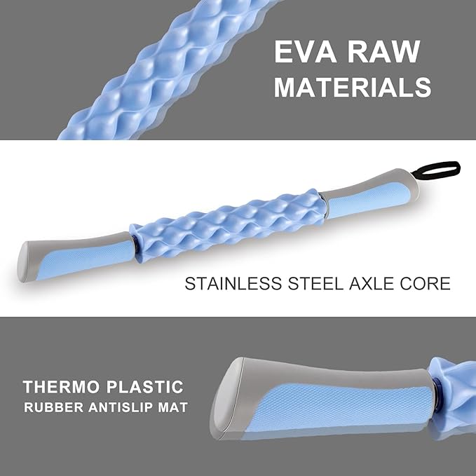 Muscle Roller,EVA Material, Massage Roller Stick for Athletes and Office Workers, Relieves Muscle