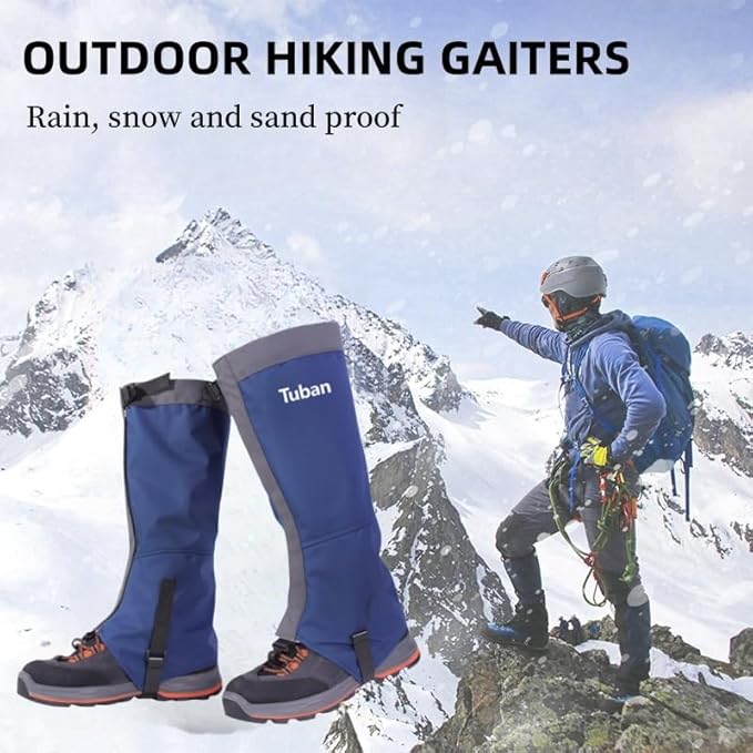 Waterproof Gaiters,Hiking Gaiters,Lightweight Adjustable Leg Gaiters for Men Women,Available in All