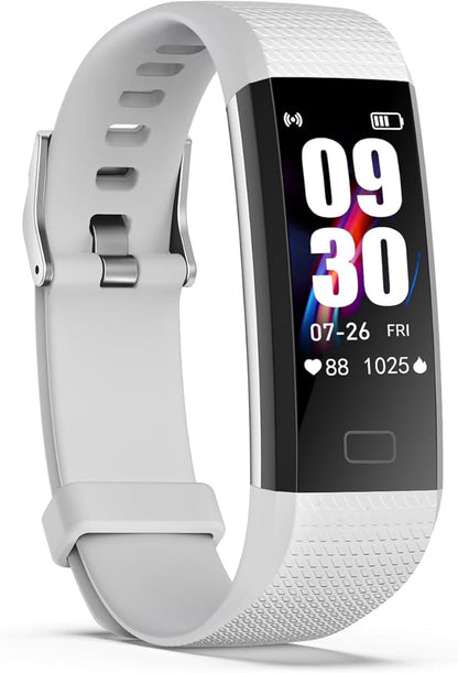 ENGERWALL Fitness Tracker with Step Counter/Calories/Stopwatch, Activity Tracker with Heart Rate