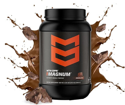 MTN OPS Magnum Chocolate Protein Powder, 23g of Whey Isolate Protein & Milk Protein with BCAAs