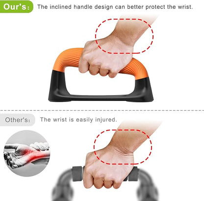 Kipika Push Up Bars, Pushup Stands With Thickened Soft Plastic Handle, Stable and Non-Slip Base