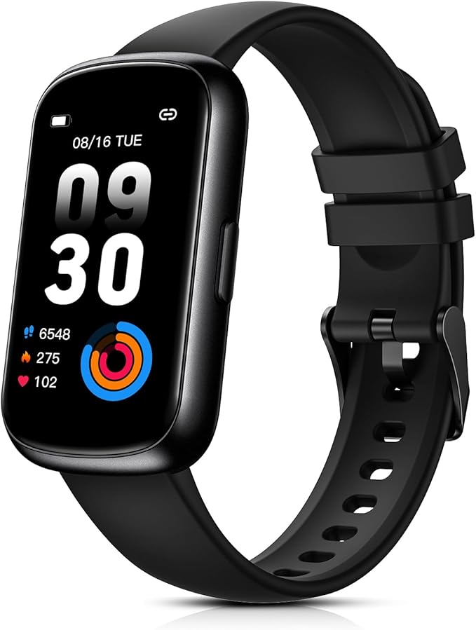 Fitness Tracker for Women Men, Smart Watch Band with 24/7 Heart Rate Blood Oxygen Sleep Monitor