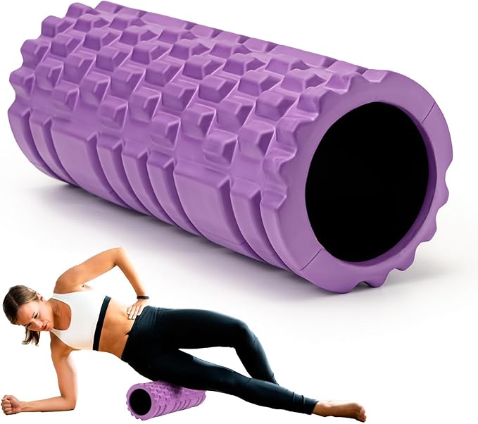 Foam Roller for Muscle Massager, Patented 13" High Density Exercise Roller for Muscle and