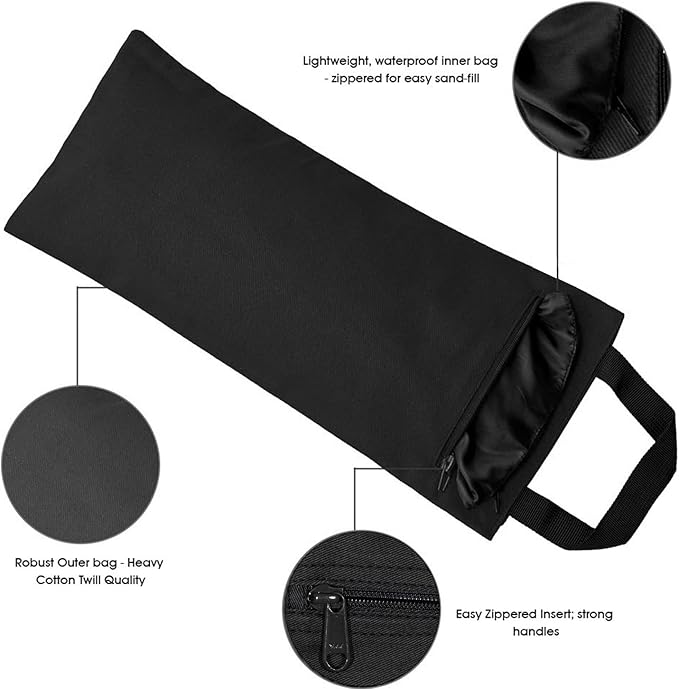 Yoga Sand Bag, Cotton Unfilled for Yogas, Weights & Resistance Training, Portable Weightlifting