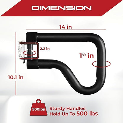Yes4All Power Rack J-Hooks & Attachments ??Heavy Duty Barbell Holders Compatible with 2x2 & 3x3