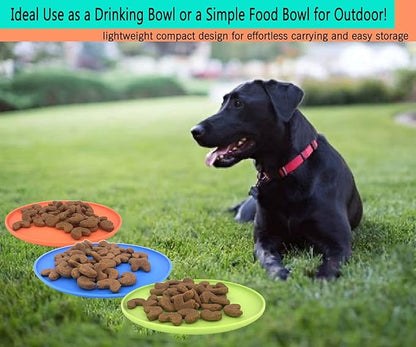Dog Flying Disc, 3 Pack Dog Flyer Toys, Soft Rubber Interactive Lightweight Flying Disc Dog Toy for