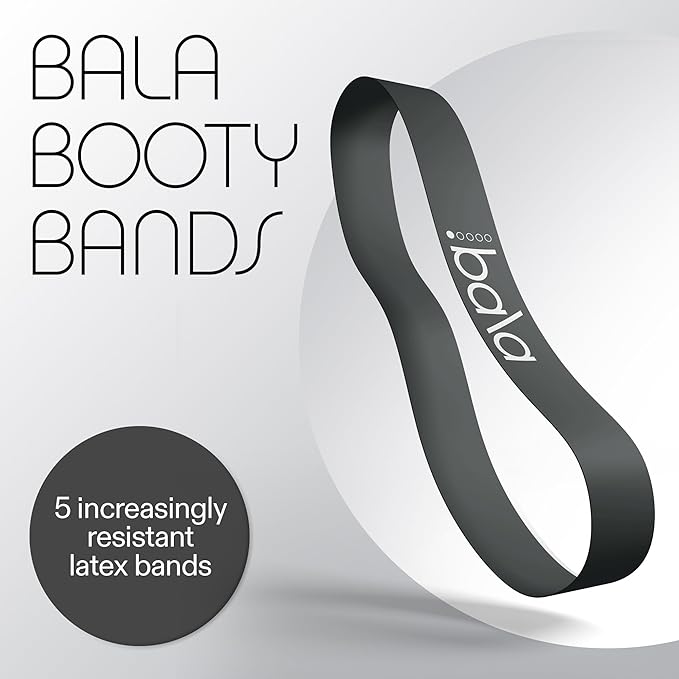 Bala Booty Bands Resistance Bands for Women & Men - Elastic Exercise Bands for Working Out - Wrist