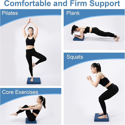 StrongTek Professional Foam Exercise Balance Pad - 15.8" x 13" x 2", High-Density TPE Foam Knee