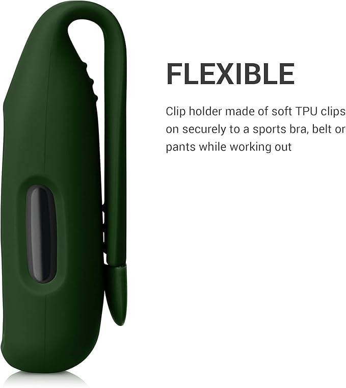 kwmobile 2X Clip Holders Compatible with Fitbit Inspire 3 / Inspire 2 / Ace 3 - Clip-On Holder