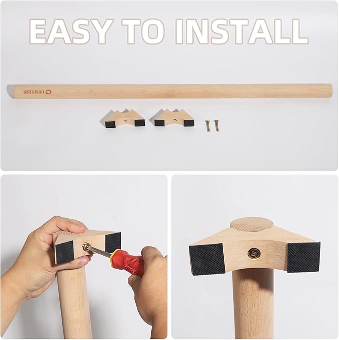 Versatile 40 Inch Beech Wood Balance Beam for Home Use - Enhance Balance, Ankle Strengthener Foot