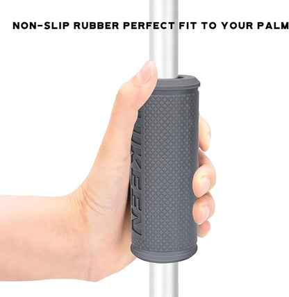 Hikeen Thick Bar Dumbbell Grips,Non Slip Hard Rubber Barbell Grips,Grips for Weight Lifting, Muscle