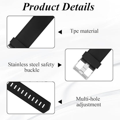 Watch Bands Replacement for ID115plus HR, Very Fit Pro Activity Fitness Tracker Wrist Bands Set