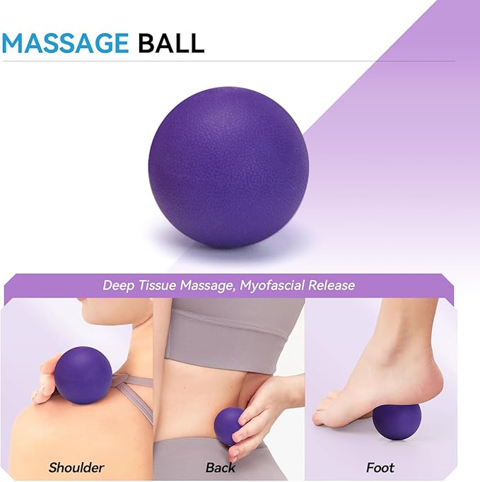 5 in 1 Foam Roller Set, High Density Fitness Exercise Foam Roller for Deep Tissue Muscle Massage