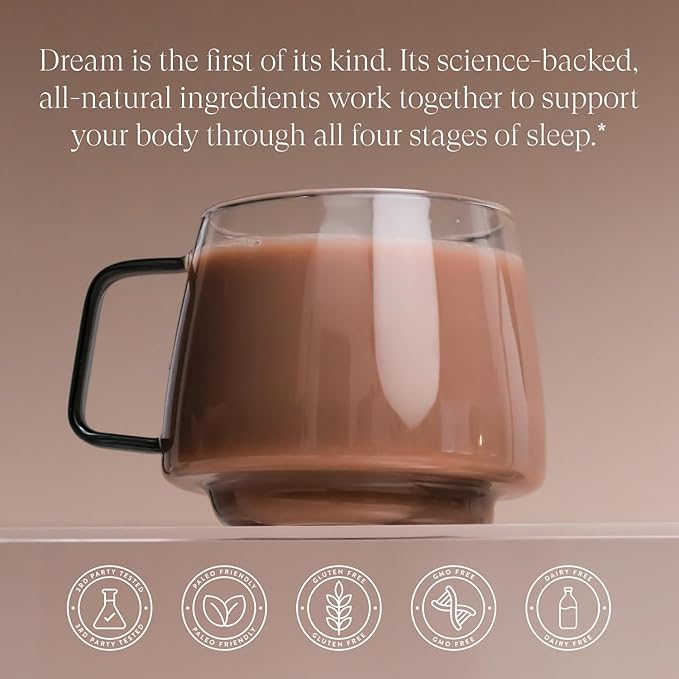 Beam Dream Sleep Powder, Sleep Supplement, Sleep Aids for Adults, Melatonin Free, Contains