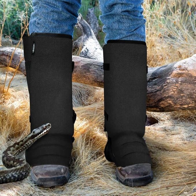 Snake Gaiters Leg Guards, Waterproof Snake Guards, Adjustable Snake Bite Protection for Lower Legs