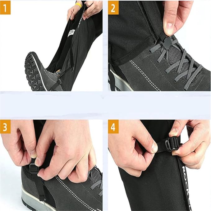 Leg Gaiters for Hiking Boots,900D Waterproof Hunting Hiking Gaiters Adjustable Snow Boot Gaiters