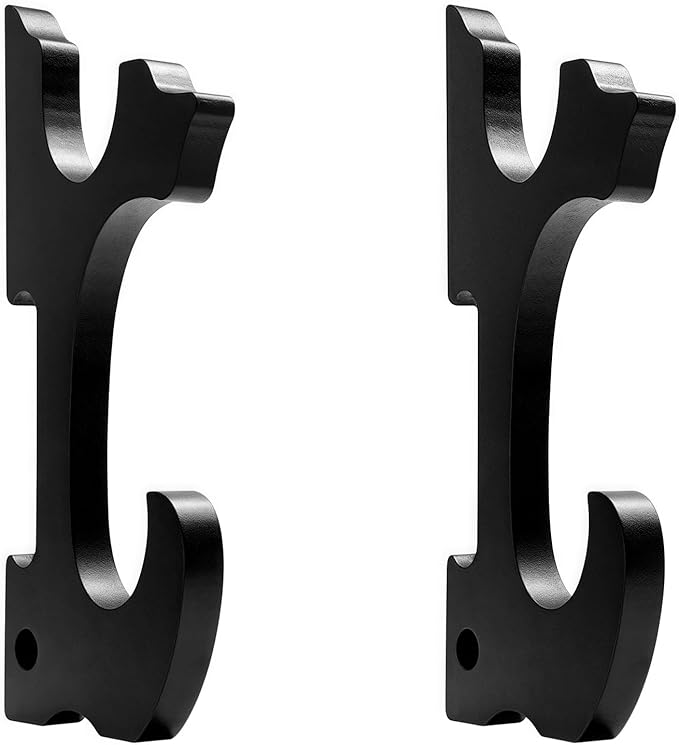 Eforlife 2/Set Sword Hook Wall Mount Samurai Sword Hanger Display Holder Adjustable for Katana