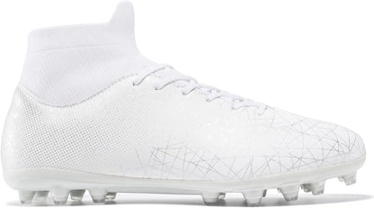 Kids Soccer Cleats High Top Training Youth Football Cleats, Boys Girls Athletic Outdoor