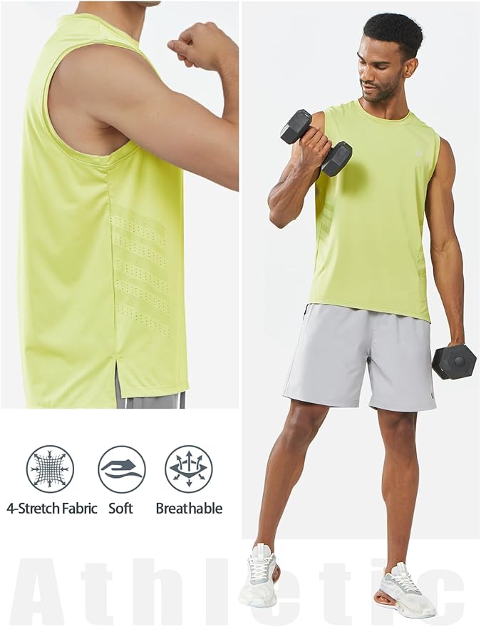 NORTHYARD Men's Athletic Workout Tank Top Running Gym Sleeveless Shirts Quick Dry Lightweight