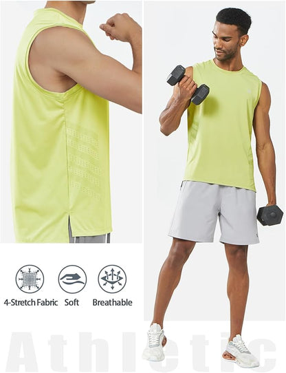 NORTHYARD Men's Athletic Workout Tank Top Running Gym Sleeveless Shirts Quick Dry Lightweight