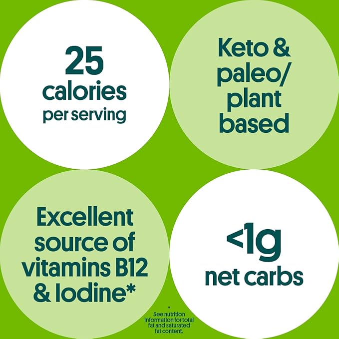 Gimme Seaweed Organic Premium Roasted Seaweed Snacks, Sea Salt & Avocado Oil, 20 Count, Keto