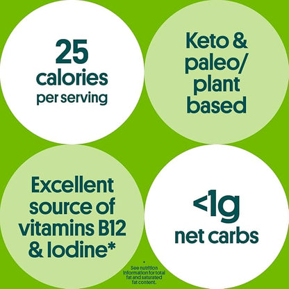 Gimme Seaweed Organic Premium Roasted Seaweed Snacks, Sea Salt & Avocado Oil, 20 Count, Keto