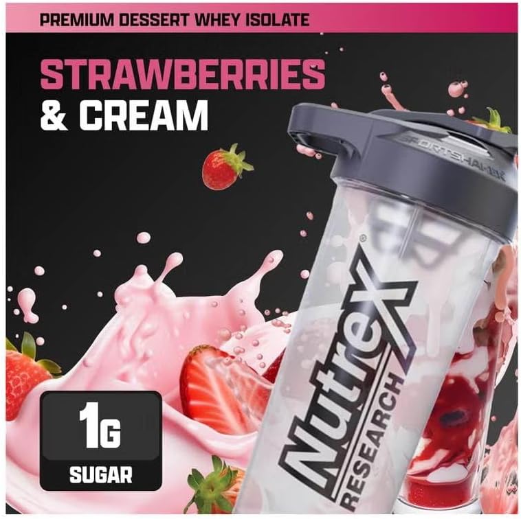 Nutrex Research IsoFit Whey Protein Powder Instantized 100% Whey Protein Isolate (70 Servings