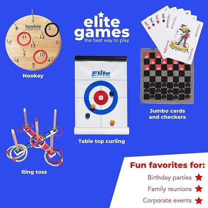 Elite Sportz Ring Toss Games for Kids - Outdoor Yard Game for Adults & Family - Backyard Toys