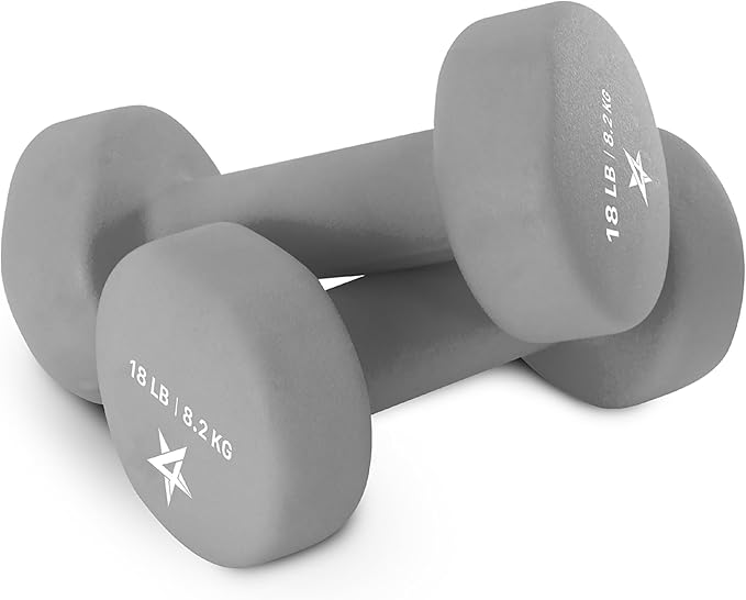 Yes4All Neoprene Coated Dumbbell Hand Weight Sets of 2 - Multiple Weight Options with 15 Colors