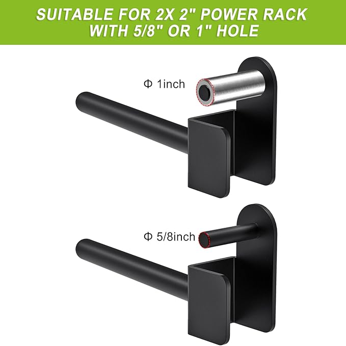 Kipika Weight Plate Holder for 2x2 and 3x3 Power Rack - Attachment for Storage - Fits Standard