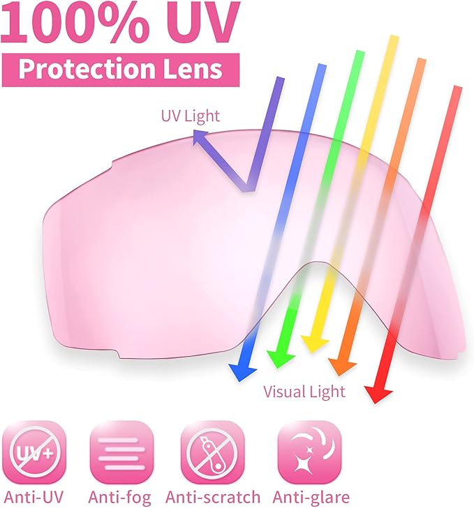 Freela Kids Ski Snowboard Goggles for Toddler(3-14) Youth Anti Fog Anti UV Goggles Girls Boys Snow