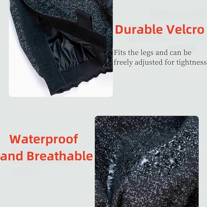 Leg Gaiters, Waterproof,Lightweight and Adjustable, Snow Boot Gaiters, for Men and Women Hiking