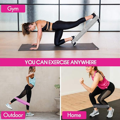 Resistance Bands, Fabric Workout Bands for Women & Men, Cloth Booty Resistance Loop Bands, Thick