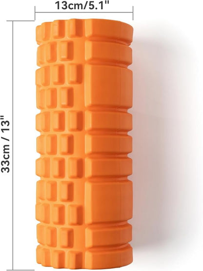 Foam Roller High Density 13" Patented Exercise Roller for Deep Tissue Muscle Massage, Muscle