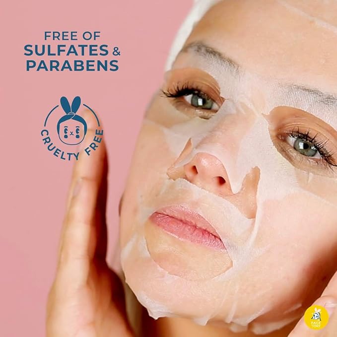 FACETORY K Beauty Face Mask Skin Care - Glow Baby Glow 2-Step Sheet Mask with Niacinamide & Aloe +