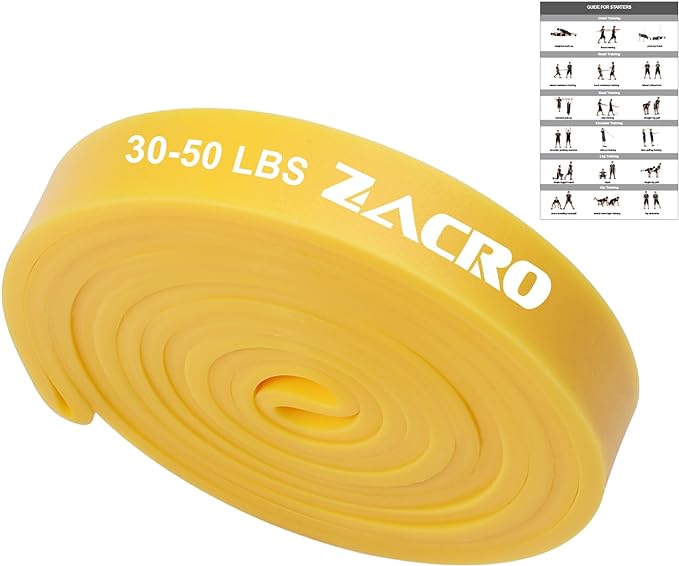 Zacro Resistance Bands, 6 Resistance Levels Pull Up Assistance Bands, Exercise Bands for Men&Women