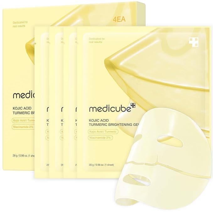 medicube Kojic Acid Turmeric Brightening Gold Jelly Gel Mask | Overnight Face Mask for Glass Glow